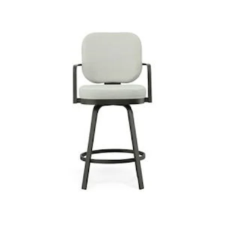 Counter Height Swivel Stool with Arms